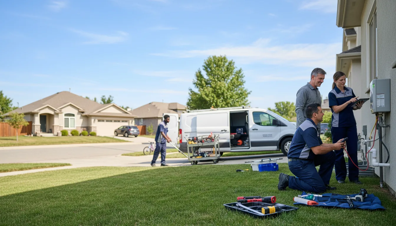 Tankless water heater service in Giddings, TX